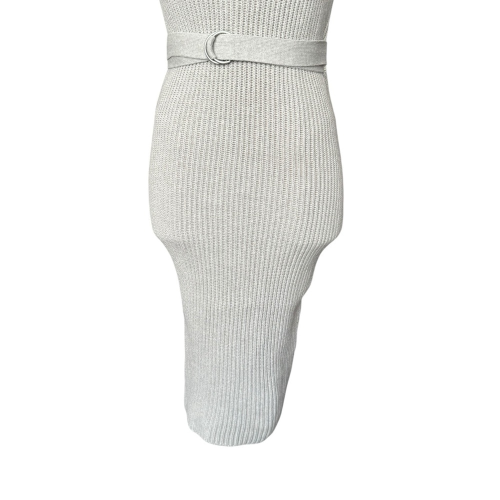 All Saints East Knit Midi Dress in Stone Tan Small - Picture 5 of 10